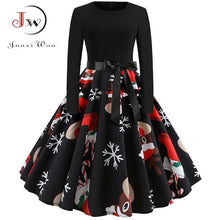 Winter Christmas Dresses Vintage Robe Swing Pinup Elegant Party Dress - Fab Getup Shop