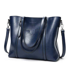 Women bag Oil wax Women's Leather Handbags Luxury Lady Hand Bags With Purse Pocket - Fab Getup Shop