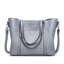 Women bag Oil wax Women's Leather Handbags Luxury Lady Hand Bags With Purse Pocket - Fab Getup Shop