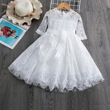 Winter Knitted Chiffon Girl Dress Christmas Party Long Sleeve Children Clothes Kids - Fab Getup Shop