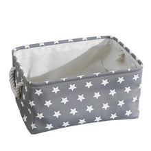 Cube Canvas Fabric Storage Basket Clothes Folding Storage Box For Nursery Underwear Toy Organizer Laundry Basket With Handle - Fab Getup Shop