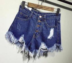 Summer Cool Women Denim Booty Shorts High Waists - Fab Getup Shop