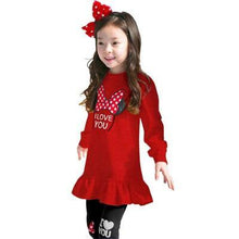 Toddler Girls Clothes Kids Autumn Winter T Shirt Pants Christmas Clothes Set - Fab Getup Shop