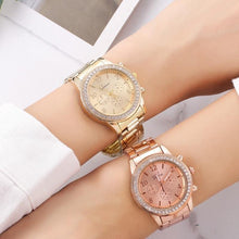 Watch for women Luxury Fashion Geneva Rhinestone Stainless steel Fake Three Eyes Quartz Women watch Gift for lady Relógio Femino - Fab Getup Shop