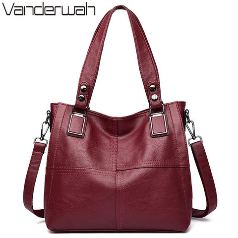 Leather Luxury Handbags Women Bags Designer Handbags Ladies Shoulder Hand Bags For Women 2019 Large Casual Tote Sac Bolsa Femini - Fab Getup Shop