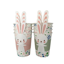 1pc Happy Easter Decoration Rabbit Bunny Egg Shape Banner Cup Plate Gift Bags Easter Party Deco Disposable Tableware Party Favor - Fab Getup Shop