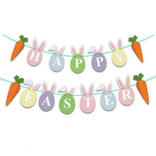 1pc Happy Easter Decoration Rabbit Bunny Egg Shape Banner Cup Plate Gift Bags Easter Party Deco Disposable Tableware Party Favor - Fab Getup Shop