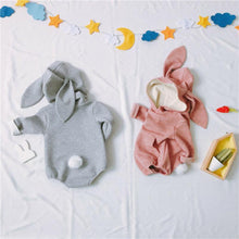 Baby Girl Long Sleeve Bunny Hooded Boy Romper Newborn Outfit Kids Bodysuit Kid Easter Warm Cotton Outfits - Fab Getup Shop