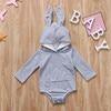 Baby Girl Long Sleeve Bunny Hooded Boy Romper Newborn Outfit Kids Bodysuit Kid Easter Warm Cotton Outfits - Fab Getup Shop