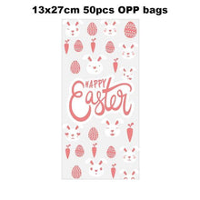 12pcs Easter Gift Bags With Stickers Cute Rabbit Food Cookies Packaging Candy Kraft Paper Boxes Happy Easter Party Decoration - Fab Getup Shop