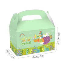 12pcs Easter Gift Bags With Stickers Cute Rabbit Food Cookies Packaging Candy Kraft Paper Boxes Happy Easter Party Decoration - Fab Getup Shop