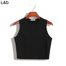 Fitness Skinny Crop Top  Women Tight Bustier Crop Top Skinny T-Shirt Belly Casual Dance Tops Vest Tank Tops - Fab Getup Shop