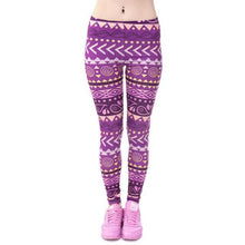 Zohra Brands Women Fashion Legging Aztec Round Ombre Printing leggins Slim High Waist  Leggings Woman Pants - Fab Getup Shop