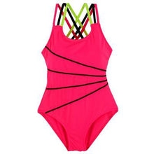 Andzhelika  Swimsuit Girls One Piece Swimwear Solid Bandage Bodysuit Children Beachwear Sports Swim Suit Bathing Suit AK8675 - Fab Getup Shop