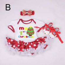 Christmas Baby Girl Infant 3pcs Clothing Sets Suit Princess Tutu Romper Dress/Jumpsuit Xmas Bebe Party Birthday Costumes Vestido - Fab Getup Shop