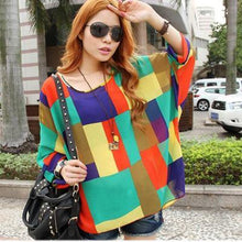 Summer Tops Women  Vintage Bohemian Clothing Batwing Sleeve Chiffon Blouse Shirt Plus Size 6XL For Big Women - Fab Getup Shop