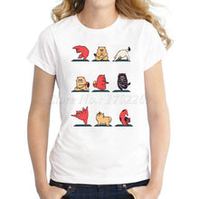 Newest fashion design women t-shirt Pomeranian/Cat /Soth/Elephant/English Bulldog/Pug short sleeve casual tops - Fab Getup Shop