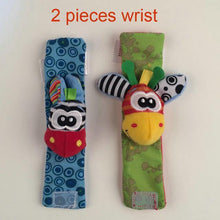 Sozzy Baby Boys Girls Toy Baby Rattle Animal Foot Finder Socks Wrist Strap Soft Children Infant Newborn Plush Sock - Fab Getup Shop