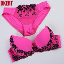 DKERT  Big Size BCD Cup Women Bra Set Push Up Lace Bra Brief Sets Sexy Brassiere Dentelle Femme Underwear Set - Fab Getup Shop