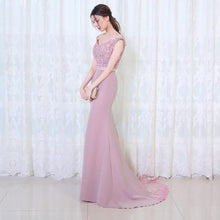 Mermaid Burgundy Long Evening Dress Party Elegant Vestido De Festa Long Prom Gown  With Belt - Fab Getup Shop