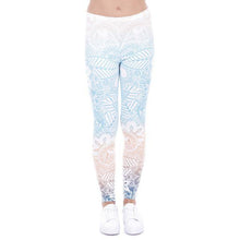 Zohra Brand  Leggings Mandala Mint Print Fitness legging High Elasticity Leggins Legins Trouser Pants for women - Fab Getup Shop