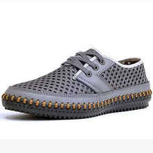 Summer Breathable Mesh Shoes Mens Casual Shoes Genuine Leather Slip On Brand Fashion Summer Shoes Man Soft Comfortable - Fab Getup Shop