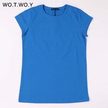 18 Color S-3XL Plain T Shirt Women Cotton Elastic Basic T-shirts Female Casual Tops Short Sleeve T-shirt Women 002 - Fab Getup Shop