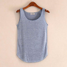 Spring Summer  Tank Tops Women Sleeveless Round Neck Loose T Shirt Ladies Vest Singlets - Fab Getup Shop