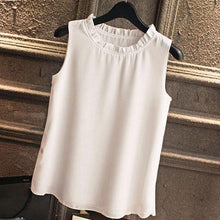 Sleeveless Chemise Femme Chiffon Blouse Shirt Women Spring  White Black Tops Feminine Clothes For Women Female Tataria - Fab Getup Shop