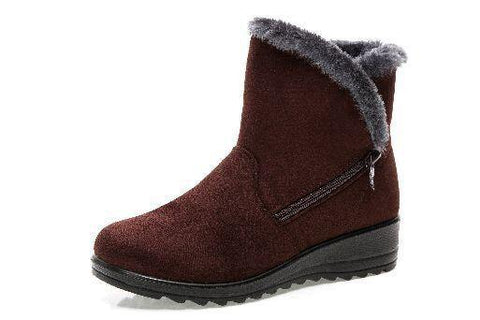 TIMETANG women winter shoes women's ankle boots  3 color fashion casual fashion flat warm woman snow boots - Fab Getup Shop