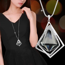 Long Necklaces & Pendants for Women Collier  Geometric Statement  Maxi Fashion Crystal Jewelry - Fab Getup Shop