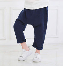 2-7y  Summer Solid Color Linen Pleated Children Knee-length Pants for Baby Boys Girls Pants Harem Pants for Kids Child - Fab Getup Shop