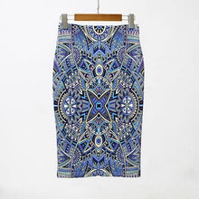 Summer Style Pencil Skirt Women High Waist Green Skirts Vintage Elegant Bodycon Floral Print Midi Skirt - Fab Getup Shop