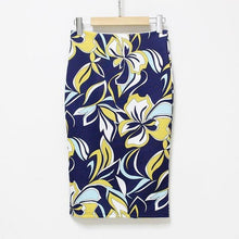 Summer Style Pencil Skirt Women High Waist Green Skirts Vintage Elegant Bodycon Floral Print Midi Skirt - Fab Getup Shop