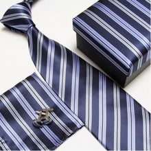 men's fashion neck tie set neckties cufflinks hankies silk ties cuff links pocket handkerchief 14 - Fab Getup Shop