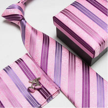 men's fashion neck tie set neckties cufflinks hankies silk ties cuff links pocket handkerchief 14 - Fab Getup Shop