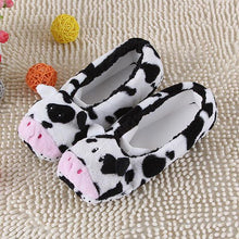 New Warm Soft Sole Women Indoor Floor Slippers/Shoes Animal Shape White Gray Cows Pink Flannel Home Slippers 6 Color - Fab Getup Shop