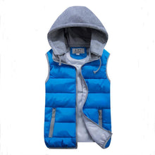 women's cotton wool collar hooded down vest Removable hat Hot high quality Brand New female winter warm Jacket&Outerwear Thicken - Fab Getup Shop