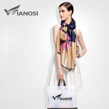 [VIANOSI]  Fashion bandana Luxury Scarve Woman Brand Silk Scarf Women Shawl High Quality Print hijab VA018 - Fab Getup Shop