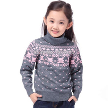 Children's Sweater Spring Autumn Girls Cardigan Kids Turtle Neck Sweaters Girl's Fashionable Style Outerwear Pullovers - Fab Getup Shop