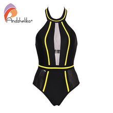 Andzhelika  One-Piece Swimsuit Mesh Patchwork Swimwear Strapless Girl Backless Bodysuit Summer Bathing Suit Monokini AK75064 - Fab Getup Shop