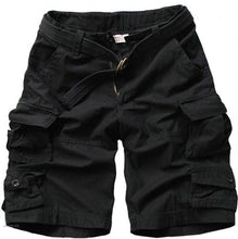 Free Belt  Mens Cargo Shorts Multi-pocket Solid Men Short Pants - Fab Getup Shop