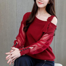 Autumn Long Sleeve Shirt  Blouses  Off Shoulder Top Solid Blouse - Fab Getup Shop