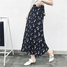 25 Colors  Bohemian High Waist Floral Print Summer Skirts Womens Boho Asymmetrical Chiffon Skirt Maxi Long Skirts - Fab Getup Shop