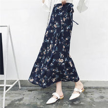 25 Colors  Bohemian High Waist Floral Print Summer Skirts Womens Boho Asymmetrical Chiffon Skirt Maxi Long Skirts - Fab Getup Shop