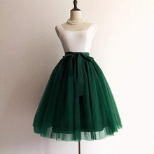 5 Layers 65cm Midi Tulle skirt Gothic High Waist Pleated Skirts - Fab Getup Shop