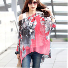 Flower Printed Bogemin Loose Tops Tees