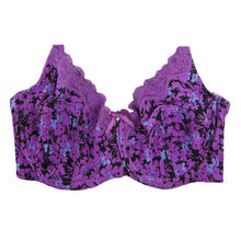 Floral Printing Push Up Bra