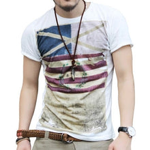 Short-sleeve Round-neck Men T-shirt