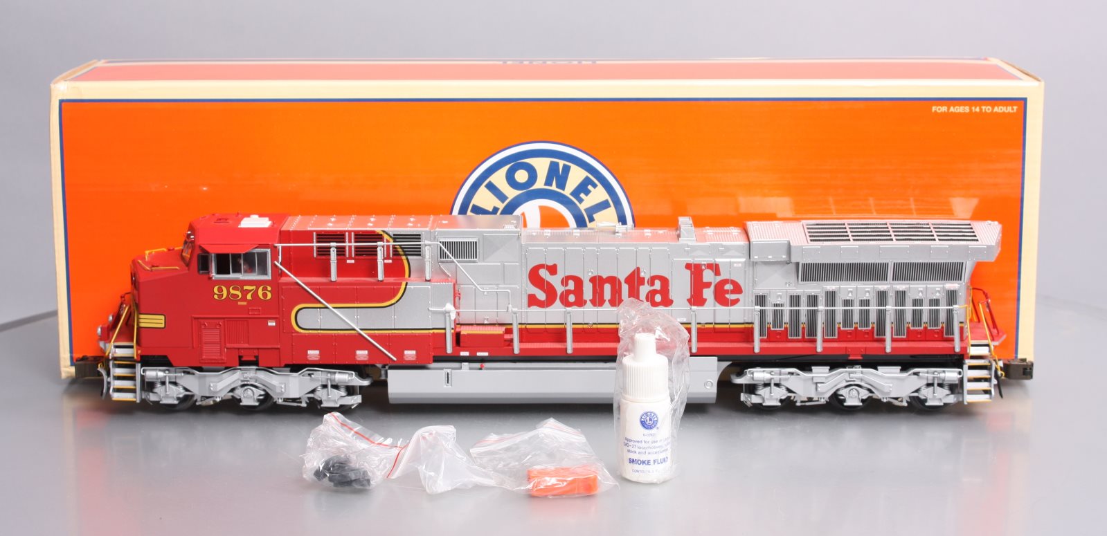 Lionel 6-28339 O ATSF Warbonnet Legacy AC6000 Diesel Locomotive #9876 VG/Box - Trainz product image